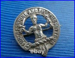 Silver Scottish Brooch / Badge h/m 1941 Edinburgh Thomas Ebbert Clan Murray