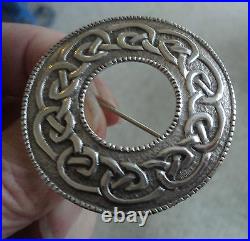 Silver Scottish Iona Celtic Brooch Hamish Dawson Bowman h/m 1973 Edinburgh