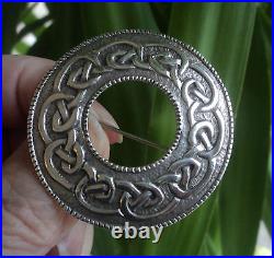 Silver Scottish Iona Celtic Brooch Hamish Dawson Bowman h/m 1973 Edinburgh