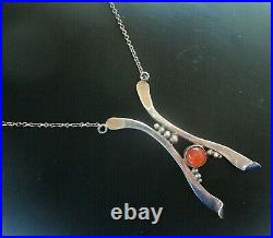 Silver Scottish Modernist Pendant Barbara Gunn Eclipse Jewellery h/m c. 1979