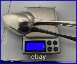 Six Scottish Sterling Silver Serving Spoons. Hallmarked 1796