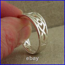 Sterling Silver & 10K Scottish Rampant & Celtic Knot Ring Keith Jack size 7.5