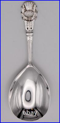 Sterling Silver Caddy Spoon Scottish Thistle Design Birmingham 1973
