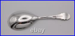 Sterling Silver Caddy Spoon Scottish Thistle Design Birmingham 1973
