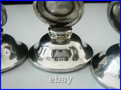 Sterling Silver Enamel Menu Place Card Holders, Scottish Thistles 1927 Cased Sterling Silver Enamel Menu Place Card Holders, Scottish Thistles 1927 Cased