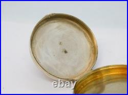 Sterling Silver Enamel Topped Snuff Box'London Scottish' Antique 1931 AF