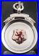 Sterling Silver Gold Enamel Pocket Watch Fob Medal Cycling Scottish Lion Rampant