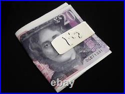 Sterling Silver Pound Sign Money Clip, New in Box, Scottish Hallmarked Gift