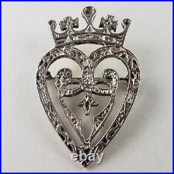 Sterling Silver Scottish Edinburgh Lukenbooth Brooch Celtic 14.9g 7564