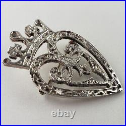 Sterling Silver Scottish Edinburgh Lukenbooth Brooch Celtic 14.9g 7564