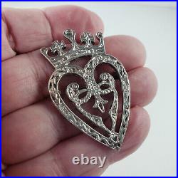 Sterling Silver Scottish Edinburgh Lukenbooth Brooch Celtic 14.9g 7564