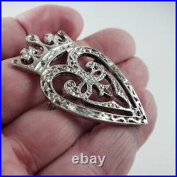 Sterling Silver Scottish Edinburgh Lukenbooth Brooch Celtic 14.9g 7564