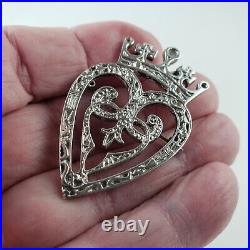 Sterling Silver Scottish Edinburgh Lukenbooth Brooch Celtic 14.9g 7564