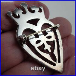 Sterling Silver Scottish Edinburgh Lukenbooth Brooch Celtic 14.9g 7564