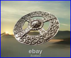 Sterling Silver Scottish Iona Prioress Anna Brooch AH Darby Alexander Ritchie