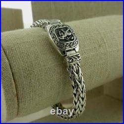 Sterling Silver Scottish Lion Rampant Weave Bracelet by Keith Jack Celtic Clasp