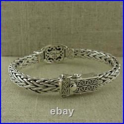 Sterling Silver Scottish Lion Rampant Weave Bracelet by Keith Jack Celtic Clasp