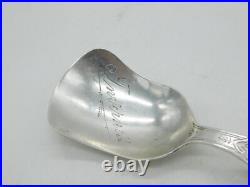 Sterling Silver Scottish Thistle Form Inverness Souvenir Tea Caddy Spoon Antique