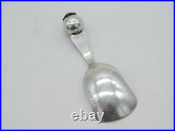 Sterling Silver Scottish Thistle Form Inverness Souvenir Tea Caddy Spoon Antique