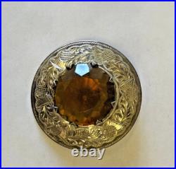 Sterling Silver Ward Brothers Scottish Thistle Brooch/Pendant