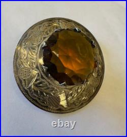 Sterling Silver Ward Brothers Scottish Thistle Brooch/Pendant
