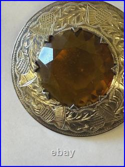 Sterling Silver Ward Brothers Scottish Thistle Brooch/Pendant