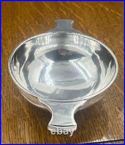 Sterling silver Scottish Quaich drinking toasting cup Glasgow 1939