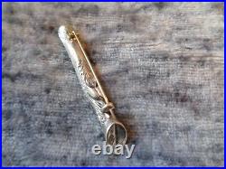 Sterling silver Very rare Scottish hoof brooch. Used but great condition