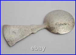 Sterling solid silver Scottish Provincial caddy spoon C. A / G. A celtic IONA