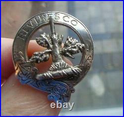 Stg Silver Scottish Brooch Badge 1936 Edinburgh Medlock & Craik Clan McEwan