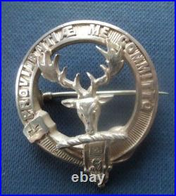 Stg. Silver Scottish PARK Clan Brooch h/m 1935 Edinburgh Hamilton & Inches