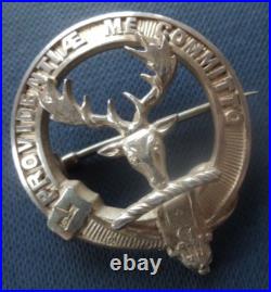 Stg. Silver Scottish PARK Clan Brooch h/m 1935 Edinburgh Hamilton & Inches
