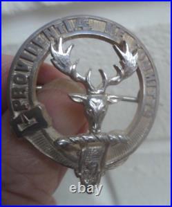 Stg. Silver Scottish PARK Clan Brooch h/m 1935 Edinburgh Hamilton & Inches