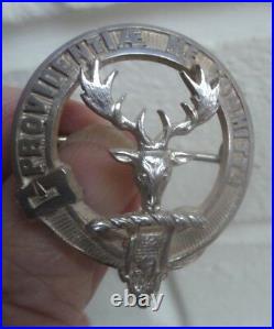 Stg. Silver Scottish PARK Clan Brooch h/m 1935 Edinburgh Hamilton & Inches