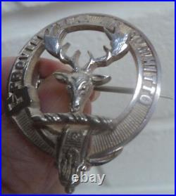 Stg. Silver Scottish PARK Clan Brooch h/m 1935 Edinburgh Hamilton & Inches