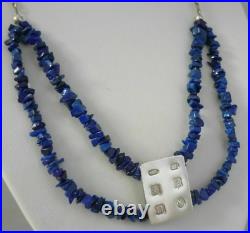 Stunning Audrey Grace Connelly Scottish Sterling Silver & Lapis Lazuli Necklace