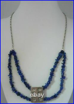 Stunning Audrey Grace Connelly Scottish Sterling Silver & Lapis Lazuli Necklace