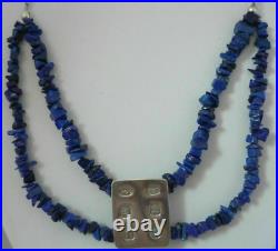 Stunning Audrey Grace Connelly Scottish Sterling Silver & Lapis Lazuli Necklace