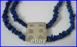 Stunning Audrey Grace Connelly Scottish Sterling Silver & Lapis Lazuli Necklace