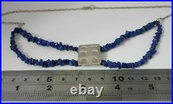 Stunning Audrey Grace Connelly Scottish Sterling Silver & Lapis Lazuli Necklace