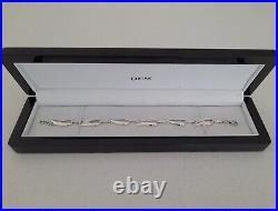 Stunning Rare Ortak Scottish 925 Sterling Silver Malcolm Gray Leaf Link Bracelet