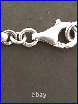 Stunning Rare Ortak Scottish 925 Sterling Silver Malcolm Gray Leaf Link Bracelet