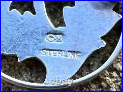 Stunning Sterling Silver Brooch Enamel Charles Horner Scottish Thistle