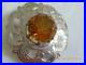 Superb Antique Silver Scottish Citrine Brooch 1967 Edinburgh 1 3/4 Dia