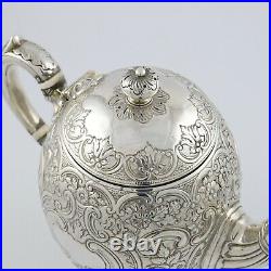 Superb Victorian Scottish Solid Silver Teapot / Coffee Pot Edinburgh 1870