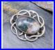 THOMAS EBBUTT Moss Agate Brooch Scottish Silver c. 1967 9g