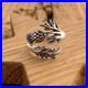 Thistle Ring Adjustable Sterling Silver Scottish Flower Herb Of Witches Amulet