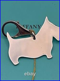 Tiffany & Co. Vintage Sterling Silver Scottish Terrier Key Chain Used Nice