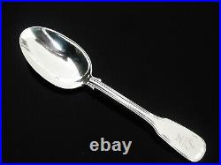 Unidentified Scottish Antique Sterling Silver Dessert Spoon CRESTED Glasgow 1826