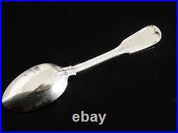 Unidentified Scottish Antique Sterling Silver Dessert Spoon CRESTED Glasgow 1826